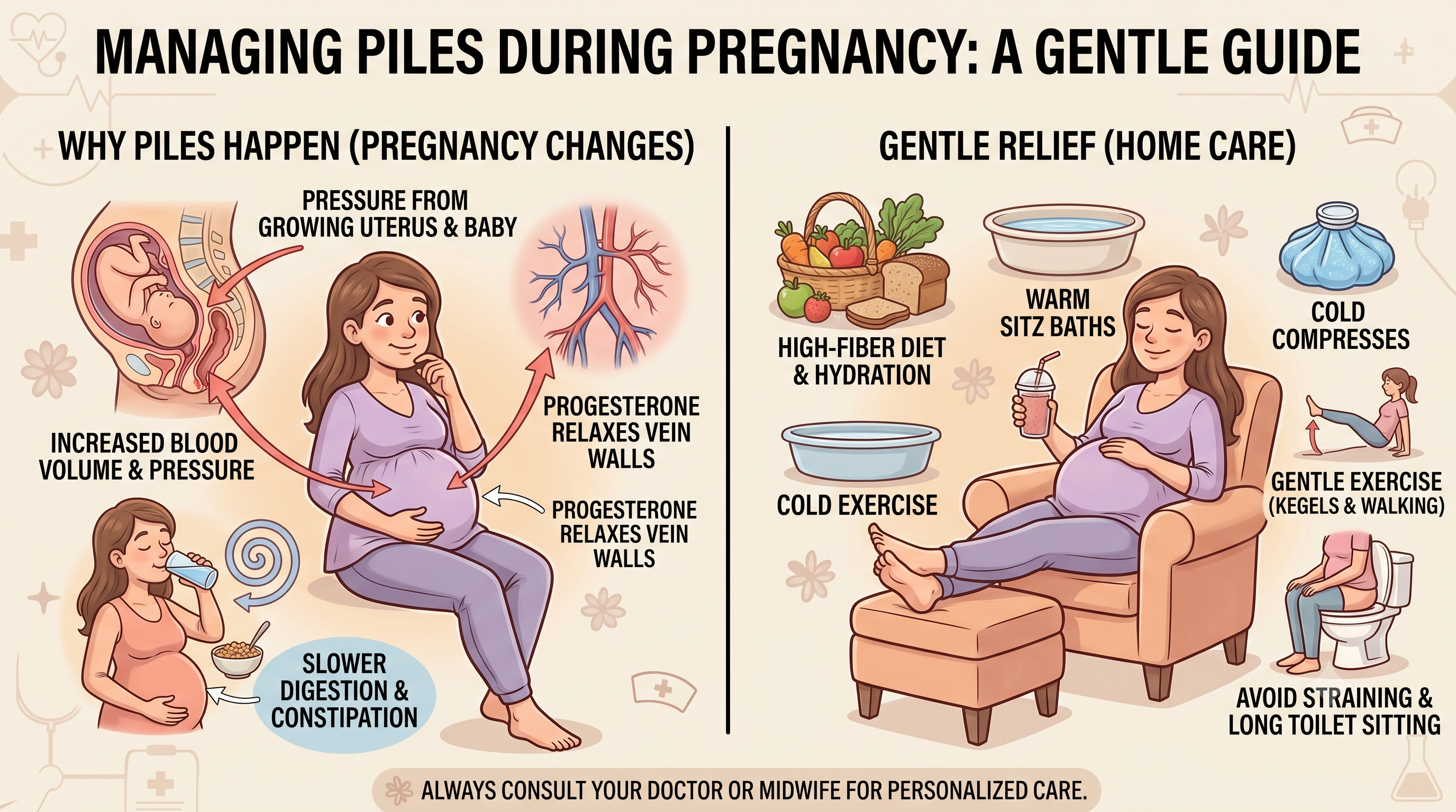 Piles During Pregnancy: Causes, Symptoms, Prevention and Safe Treatment Options